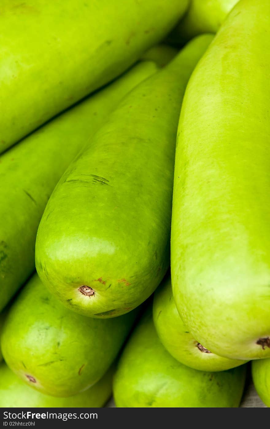 An closeup of green vegetables