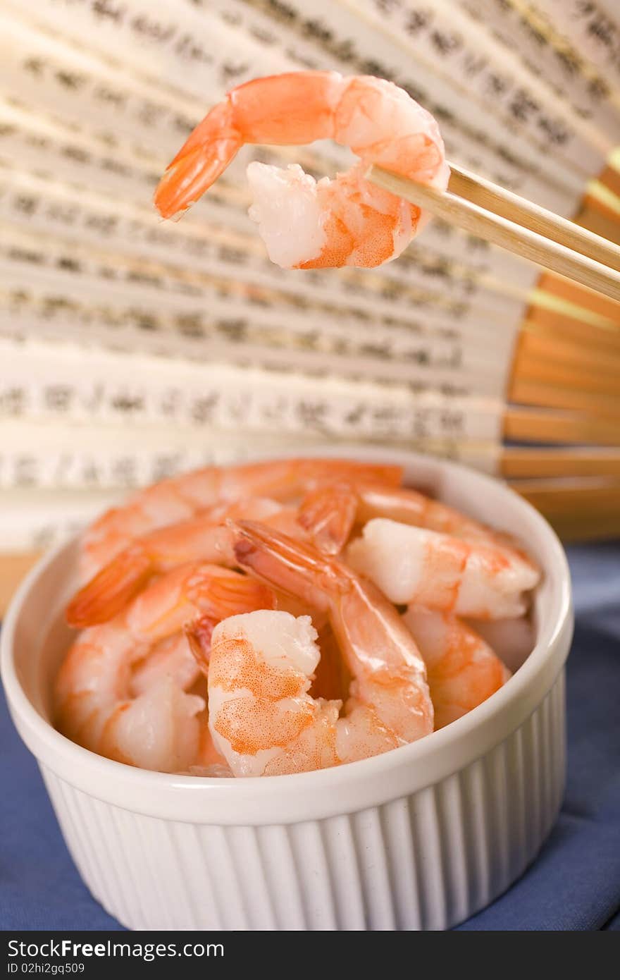 Healthy fresh orange shrimp isolated . Healthy fresh orange shrimp isolated .