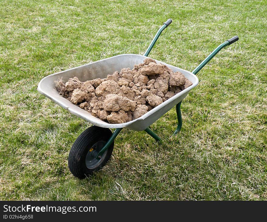 Wheelbarrows to the ground