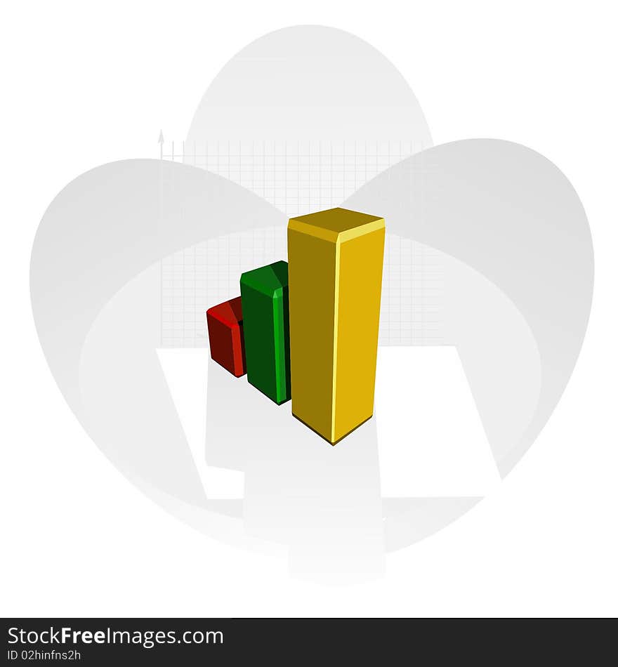 The color schedule with arrows and a grid. The color schedule with arrows and a grid