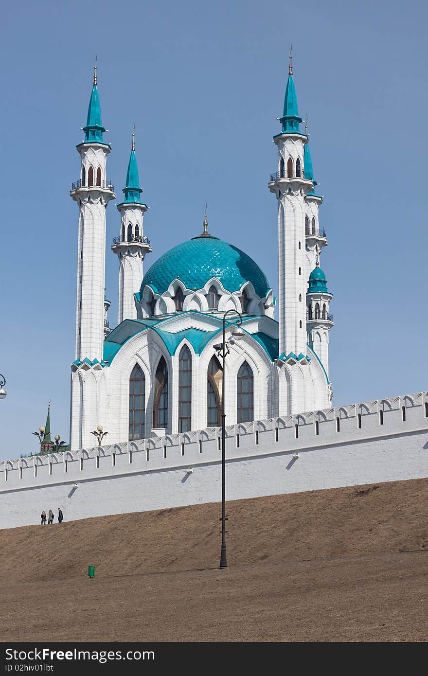 The Qolsharif Mosque in Kazan Kremlin. The Qolsharif Mosque in Kazan Kremlin