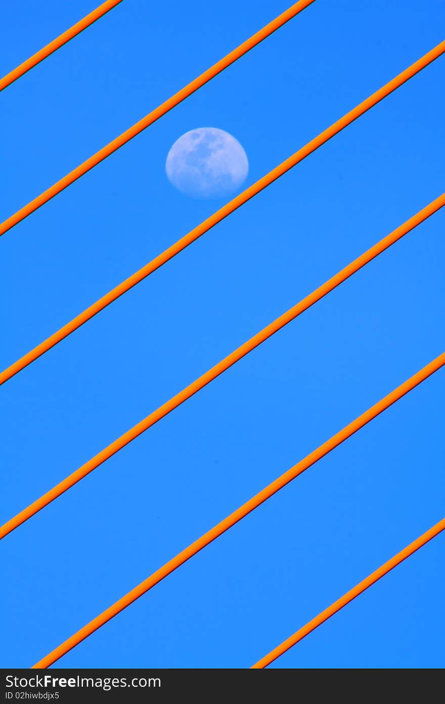 Cable and the moon