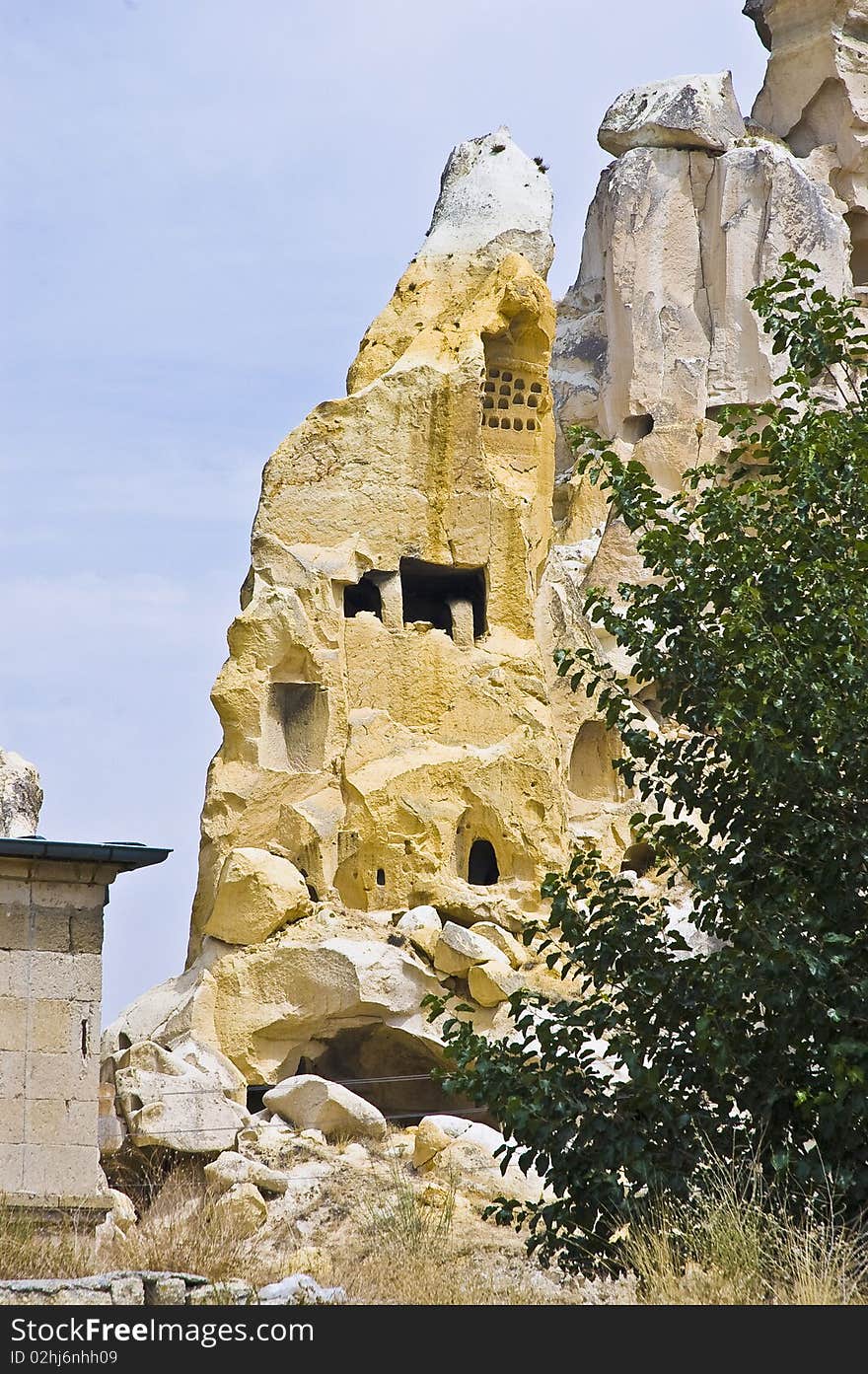 Cappadocia, the famous and popular tourist destination at Turkey, as it has many areas with unique geological, historic and cultural features.