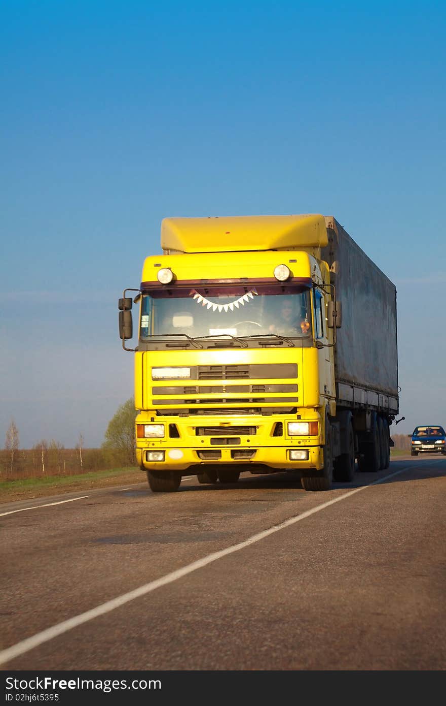 The Heavy Truck On Highway