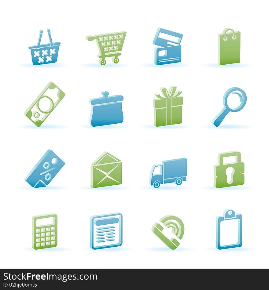 Online shop icons -  icon set