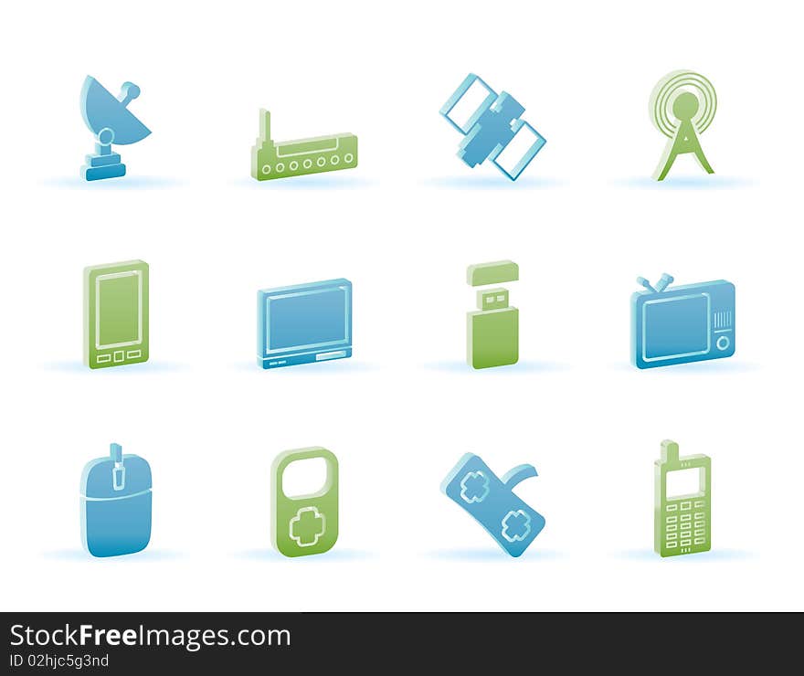 Technology and Communications icons