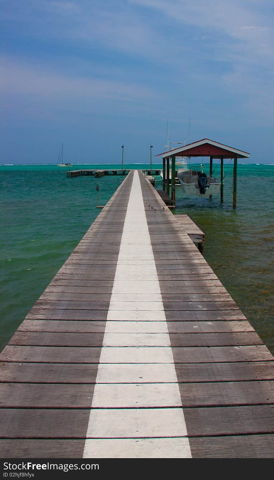 A loading dock in Belize. A loading dock in Belize