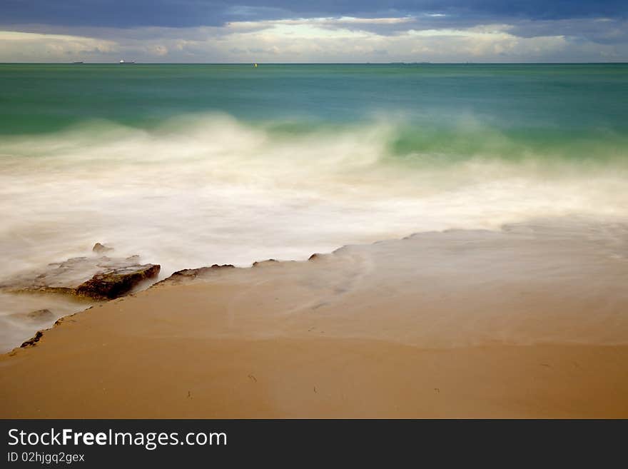 Early morning view from Cottesloe Beach, Perth, Western Australia. Early morning view from Cottesloe Beach, Perth, Western Australia