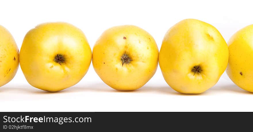 Apples isolated on a white