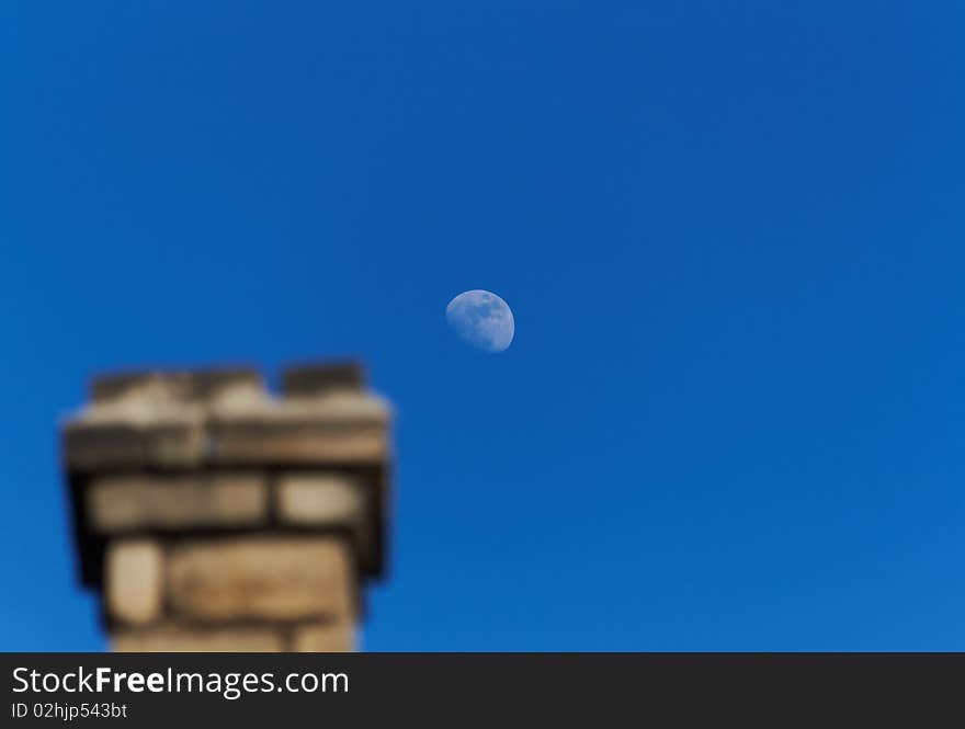 Smokestack Against The Blue Sky