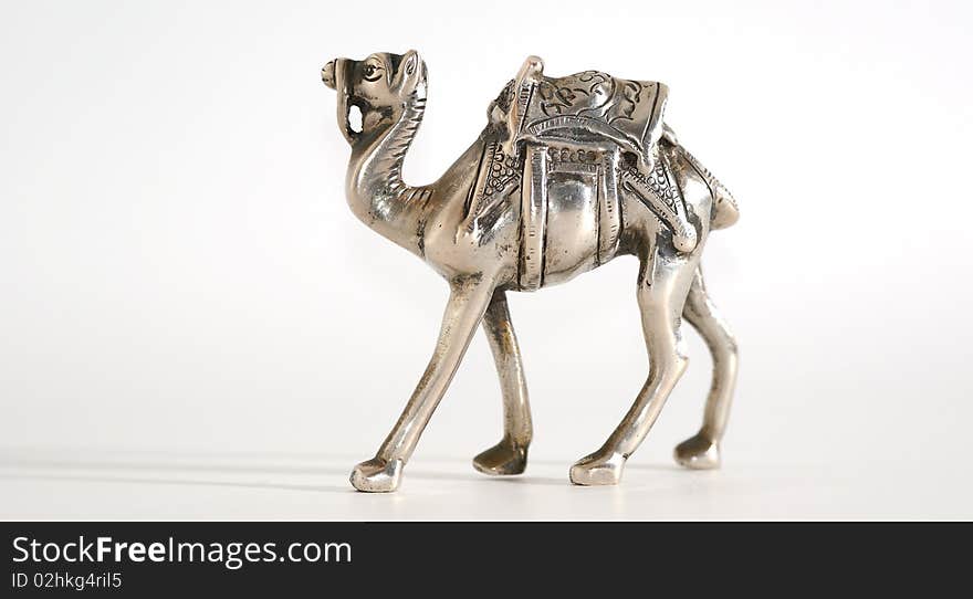 Souvenir figurine of a camel made of metal