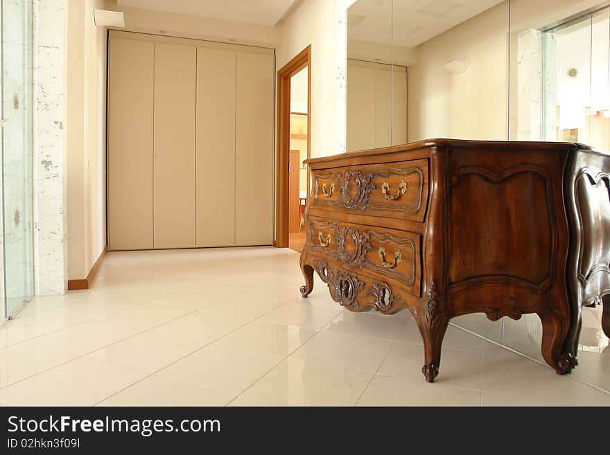 Chest of Drawers in a corridor