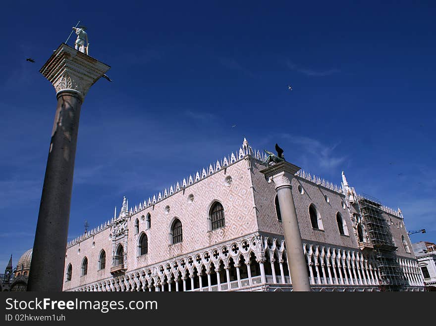 A photo shows the beautiful landscape of Venice. A photo shows the beautiful landscape of Venice