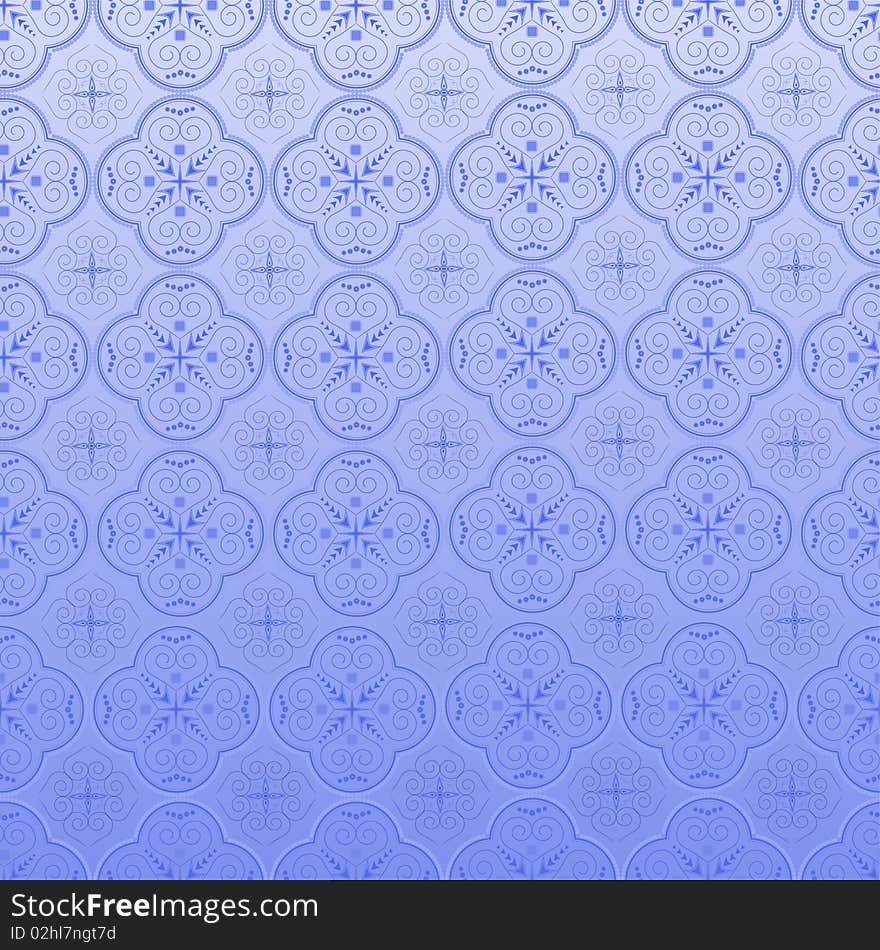 Seamless ornamental wallpaper, floral pattern, illustration, background