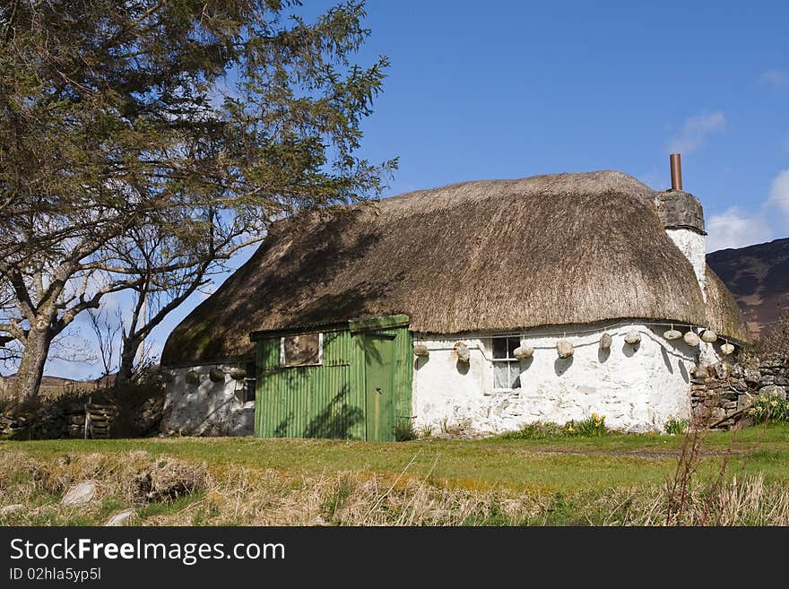 Thatched cottage in Scotland