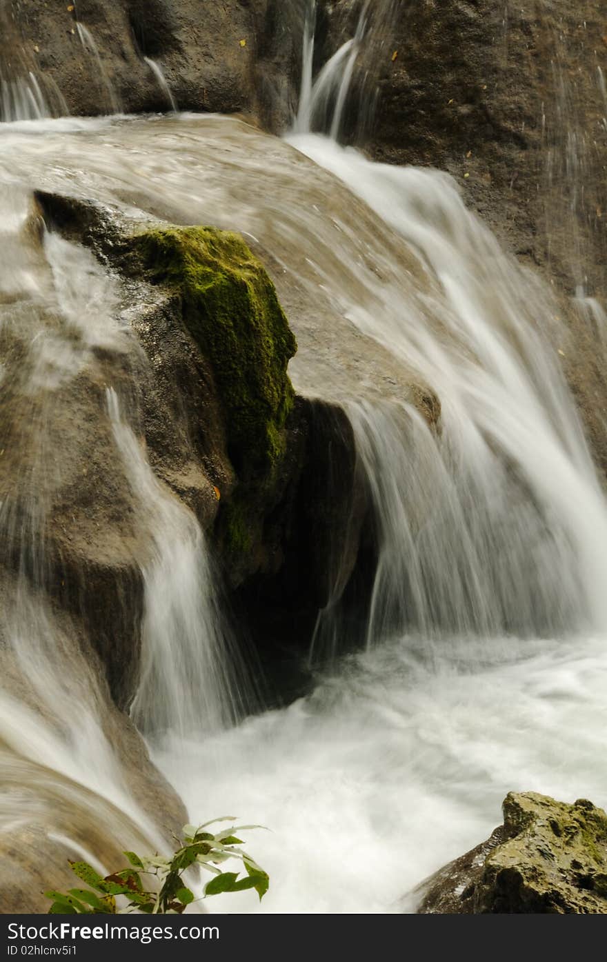 Waterfall in public park, Thailand