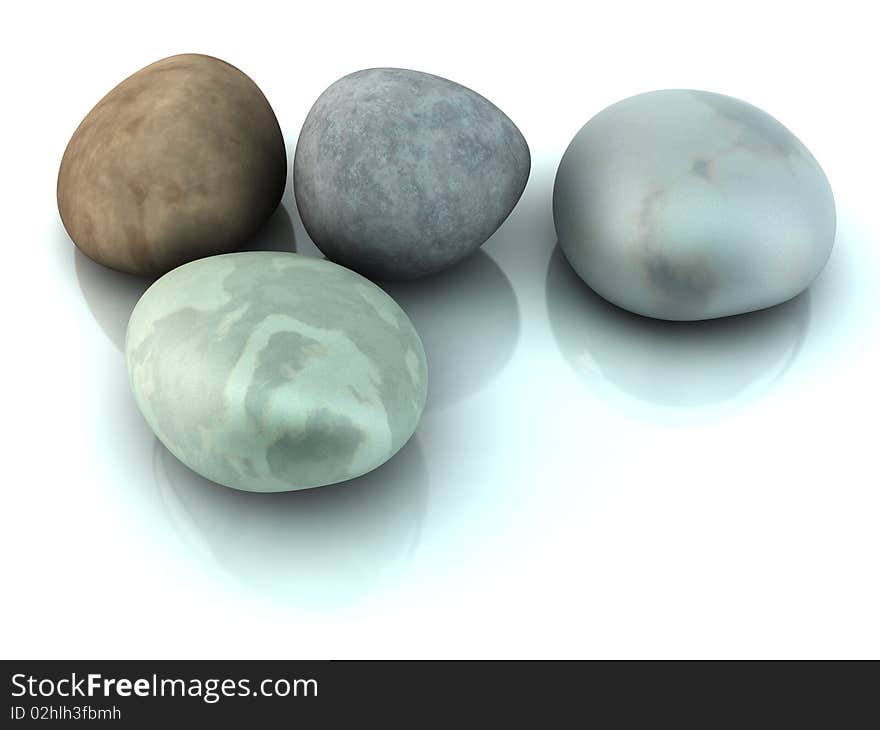 Nice render of four stones