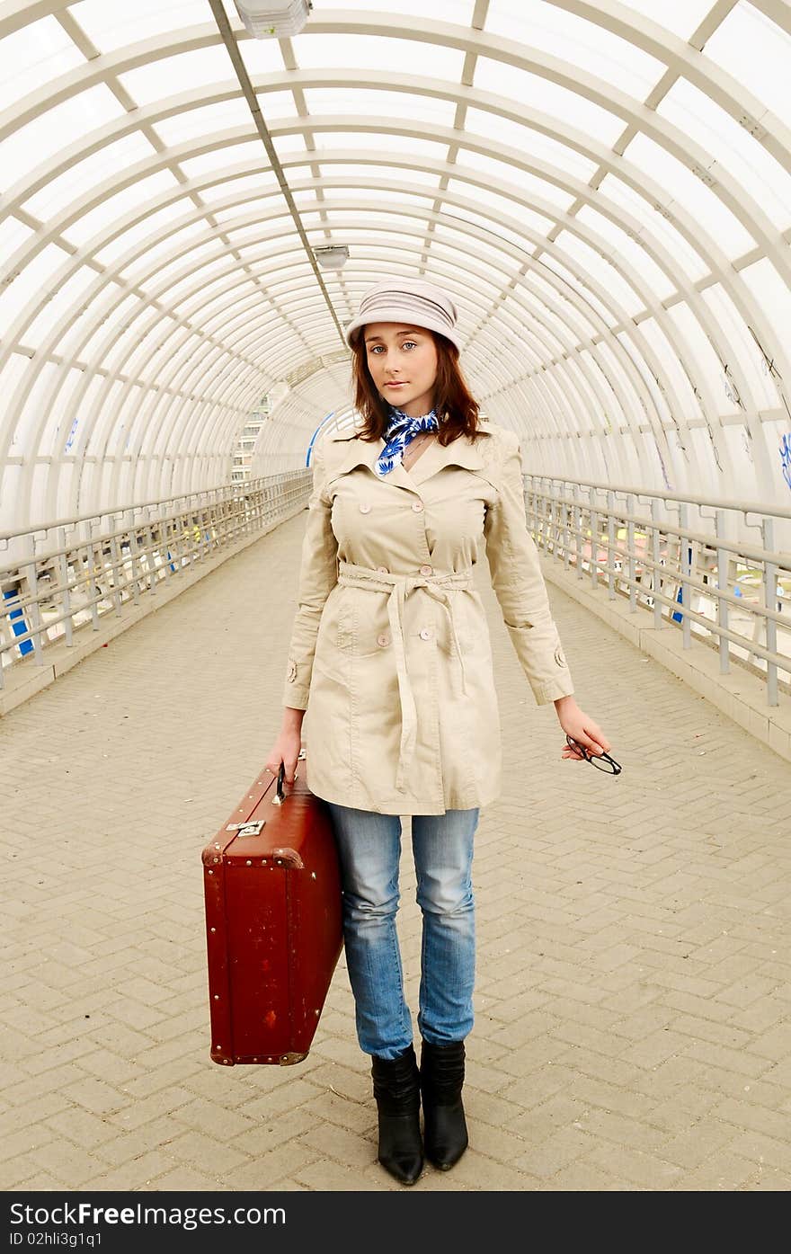 Girl at station