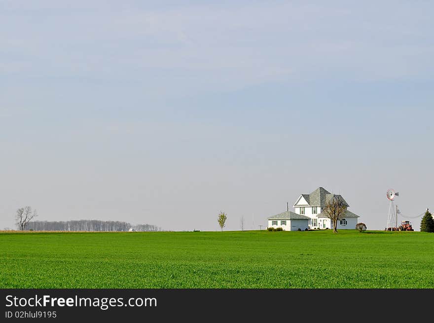 Family Farm Background on Right