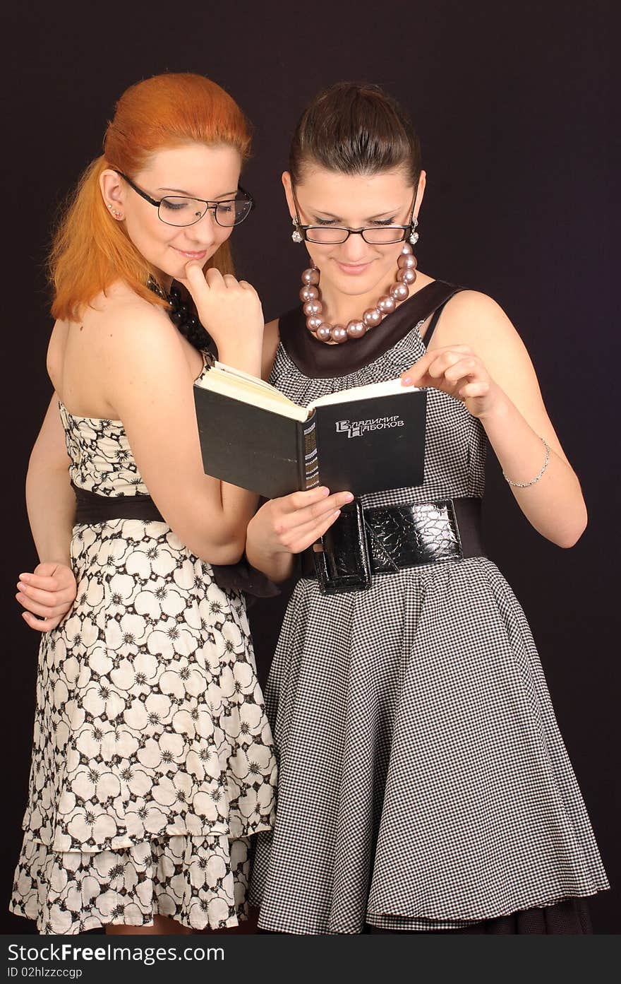 Two Girls In Dresses