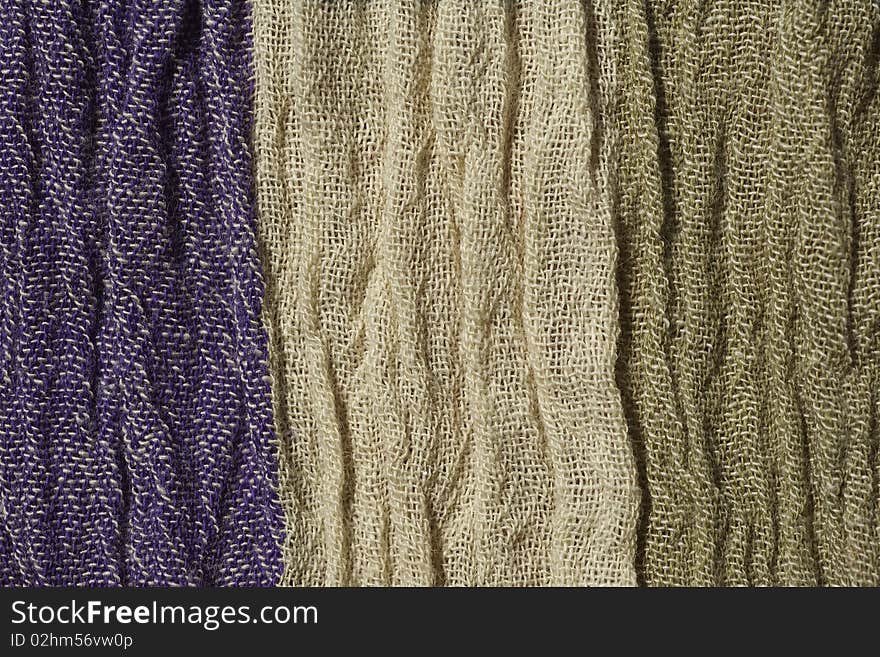 Woven crinkled Fabric in three colors