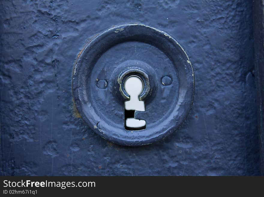 Old lock on the door