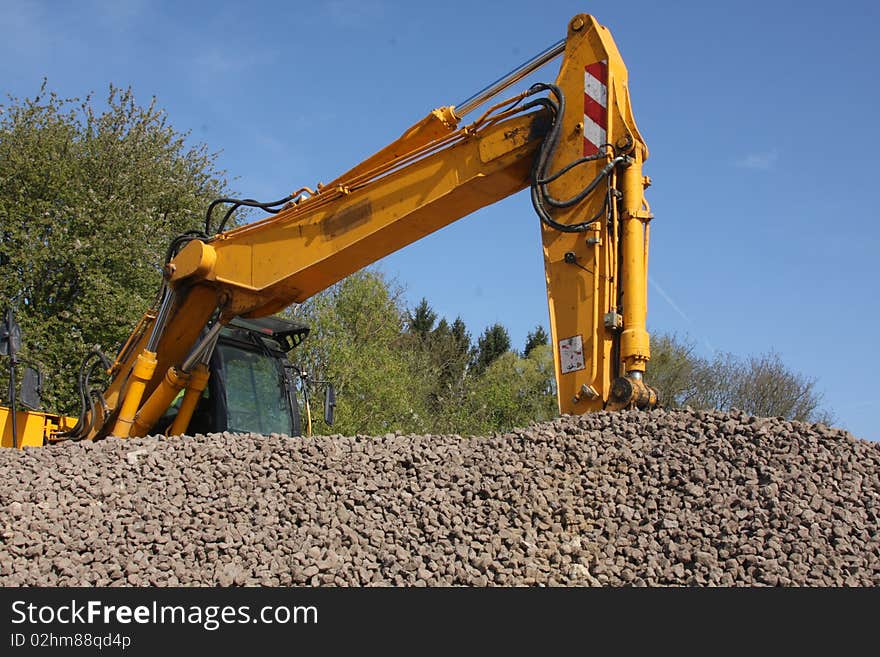 Digger At Work