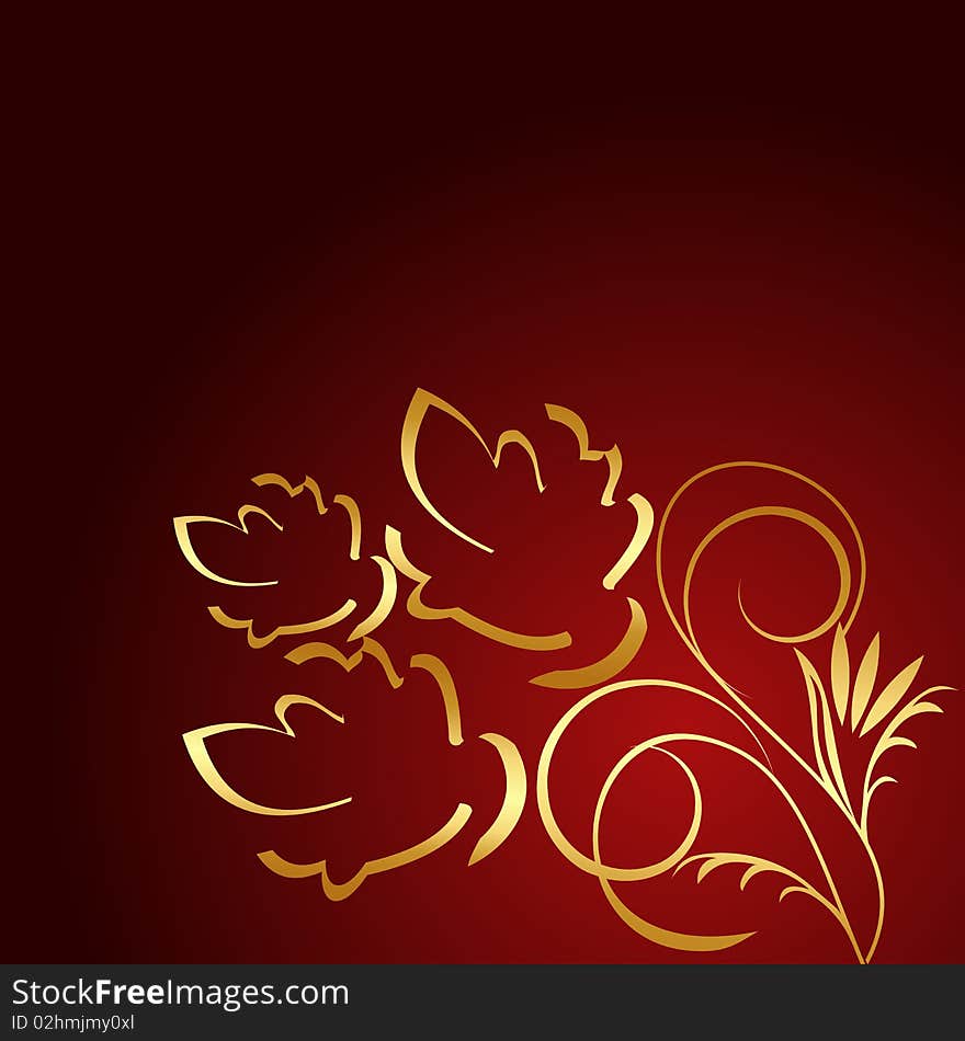 Illustration of luxury card or invitation. Vector