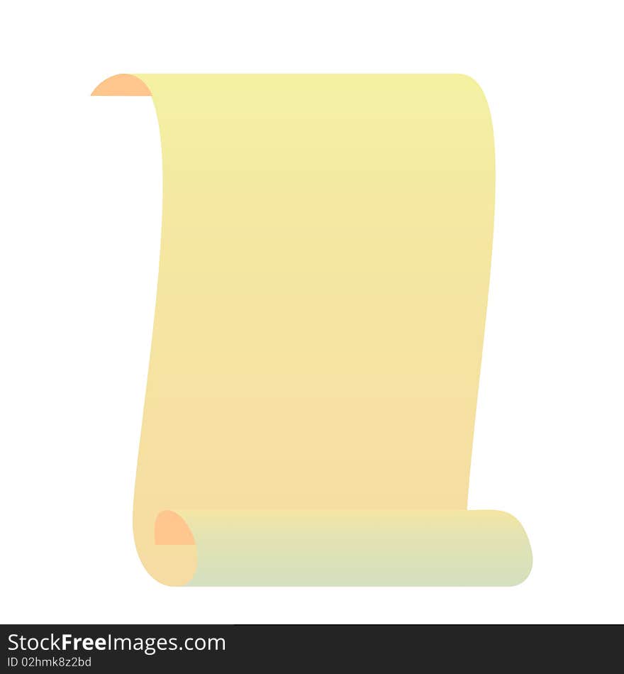 Illustration of roll for manuscript. Vector. Illustration of roll for manuscript. Vector