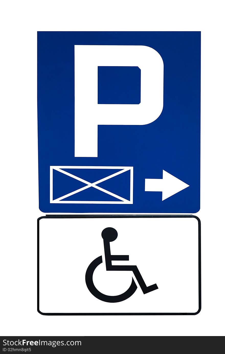 Parking sign