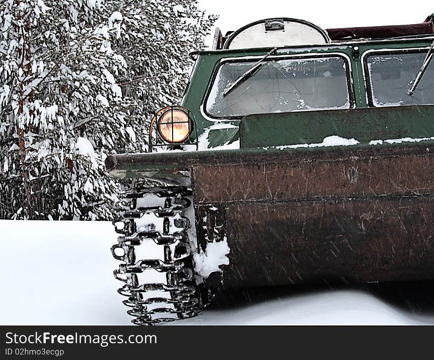 Heavy transport in winter