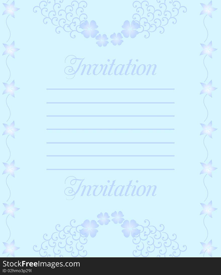 A beautiful luxury wedding invitation. Vector