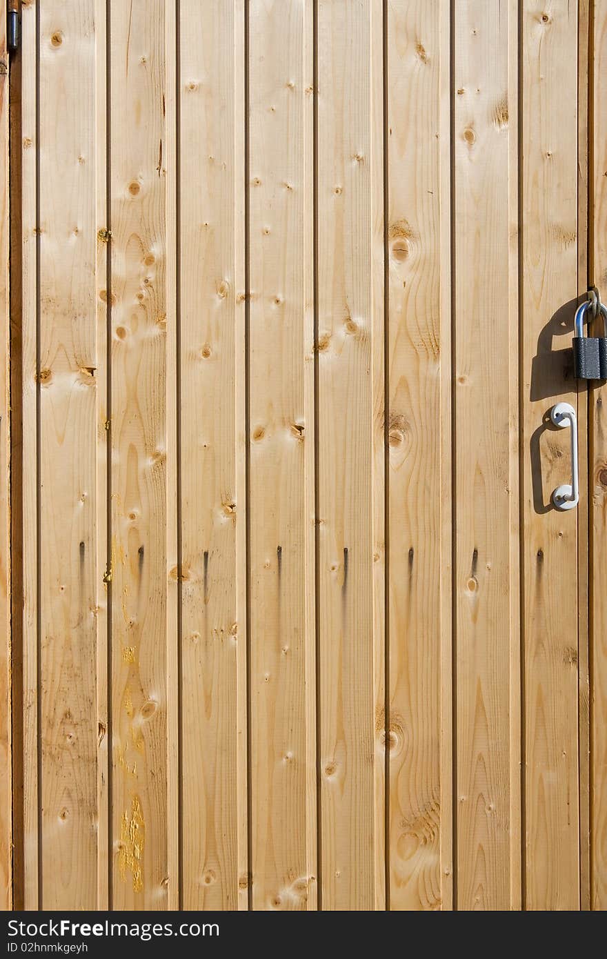 Old wooden door