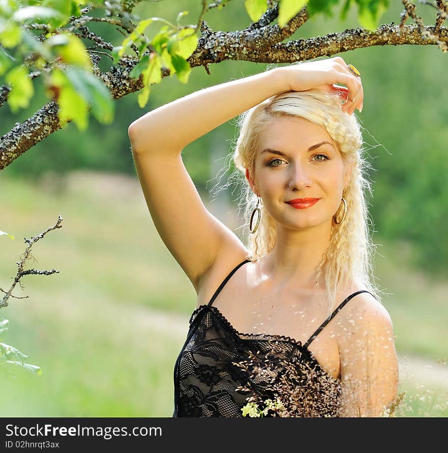 Picture of a Beautiful woman outdoors