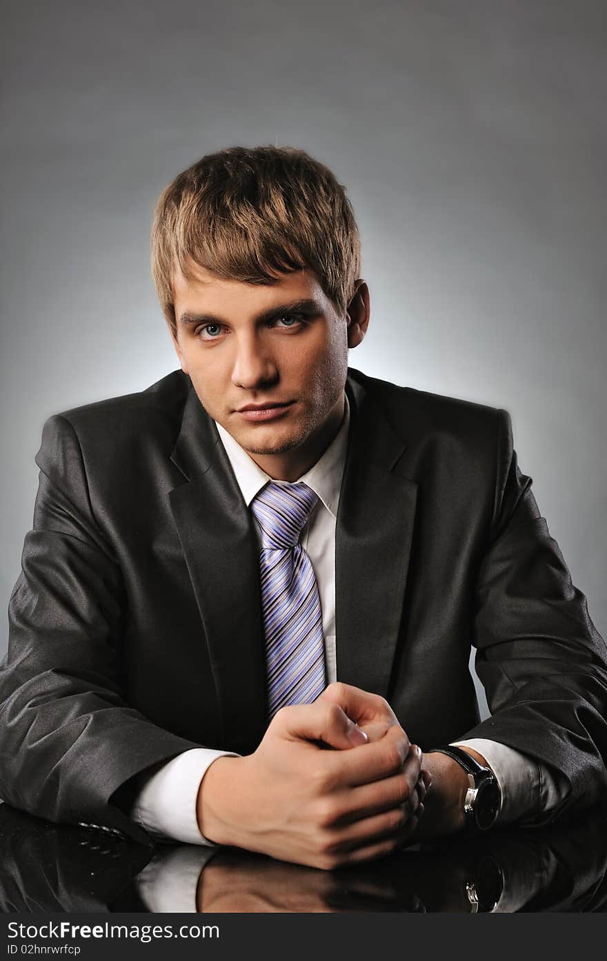 Picture of a Serious young businessman