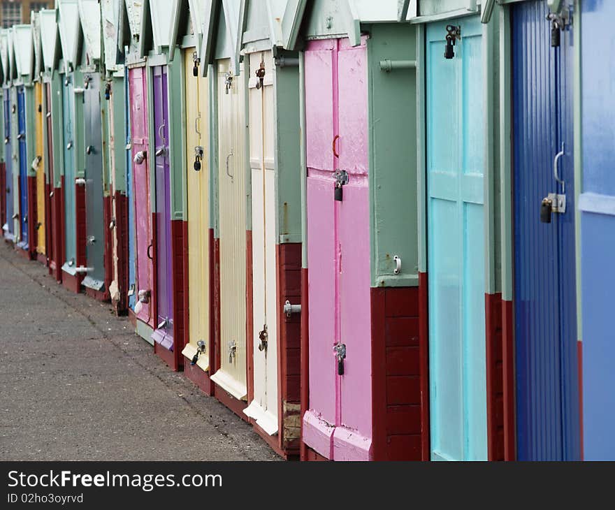 Colorful sheds