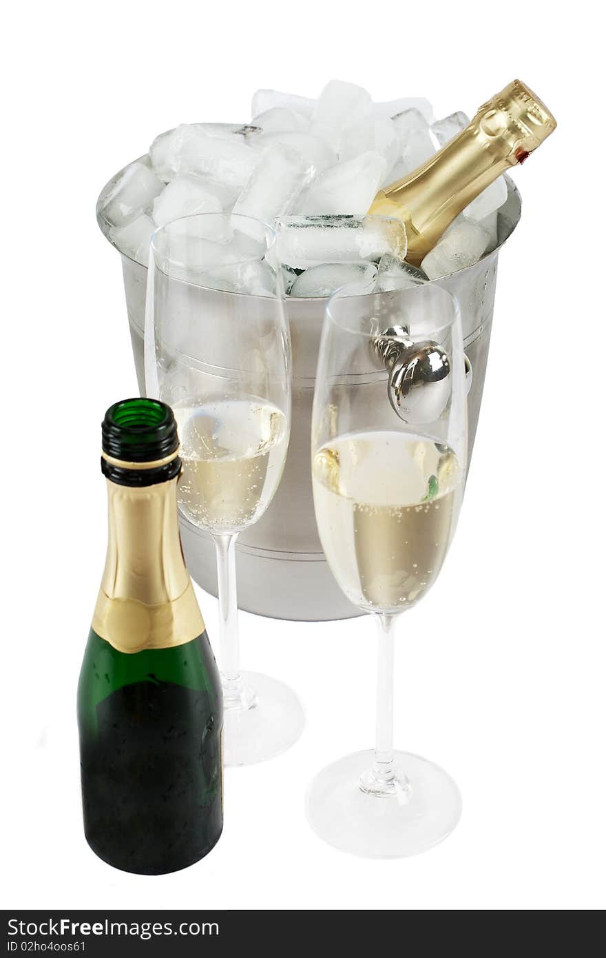 Champagne With Ice Cooler