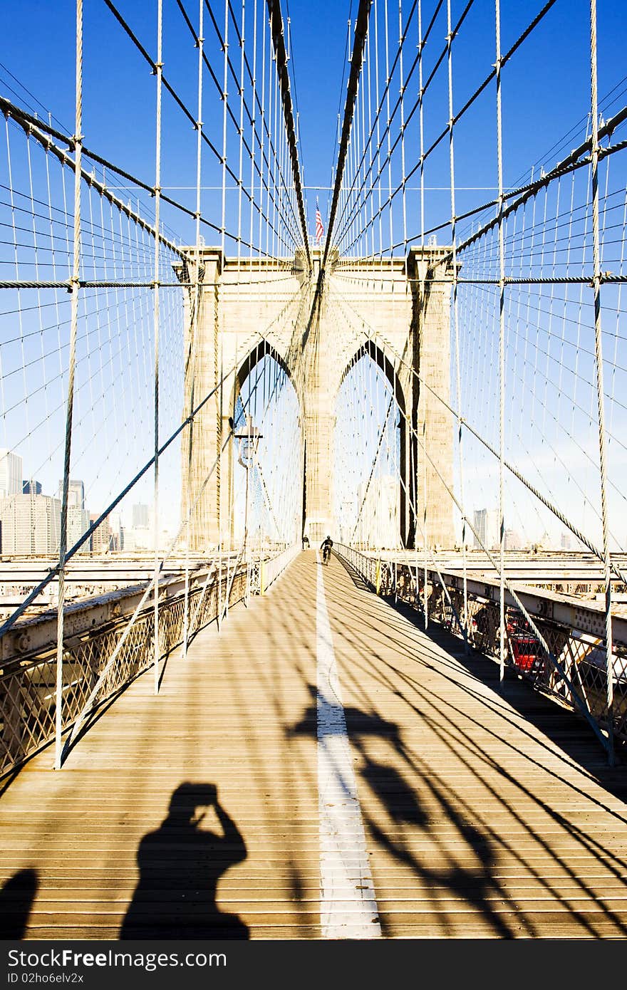 Brooklyn Bridge in Manhattan, New York City, USA