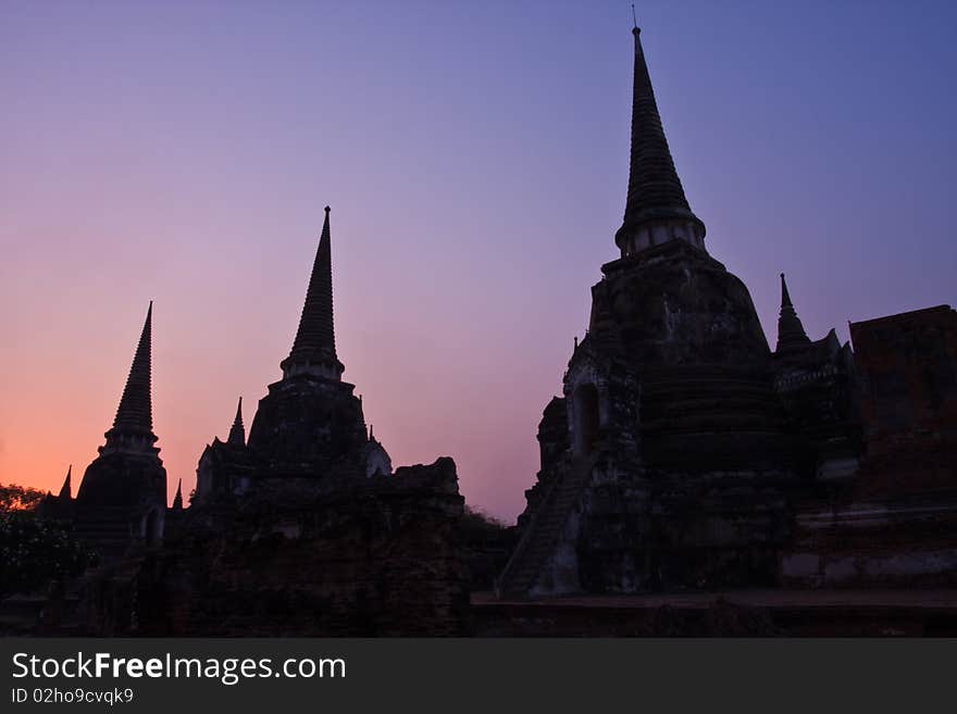 Wat Phra Si Sanphet, Ayutthaya, Thailand