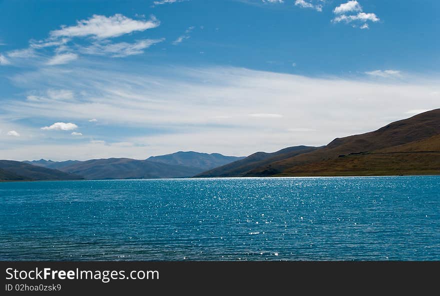 Scenery of mountains and lakes in Tibet. Scenery of mountains and lakes in Tibet