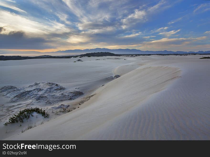 Image of Dunes on the South African coast line in the Western Cape