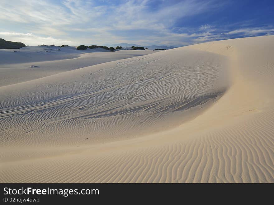 Image of Dunes on the South African coast line in the Western Cape. Image of Dunes on the South African coast line in the Western Cape