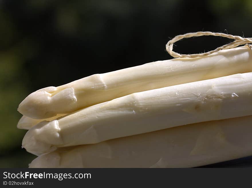 A Pile Of White Asparagus