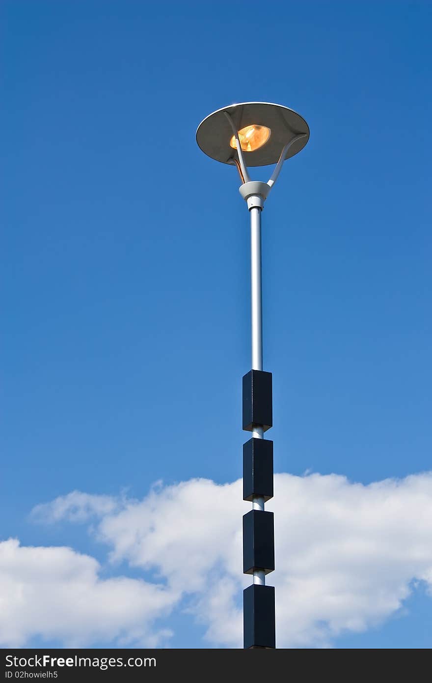 Lamp pole on a sky background