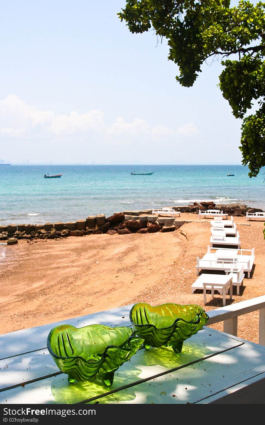 Sea view from Balcony  in Thailand.