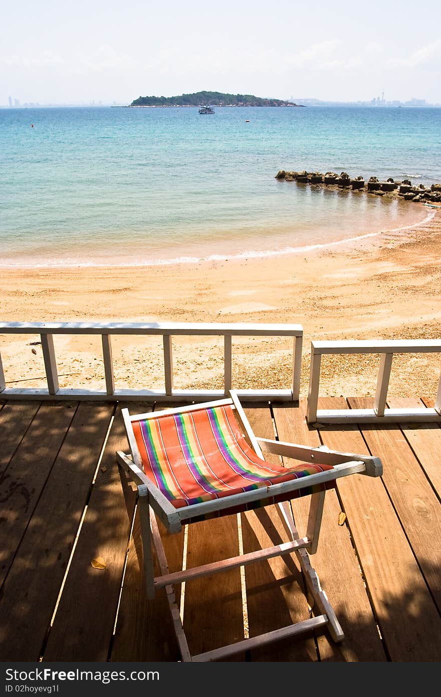 Sea view from Balcony  in Thailand.