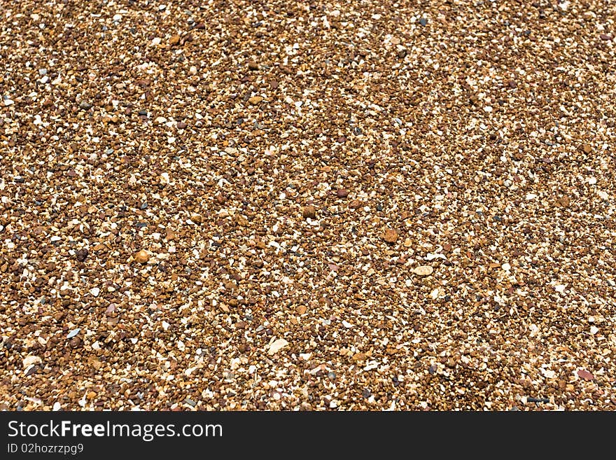 Brown sand at a beach in Pataya Thailand.