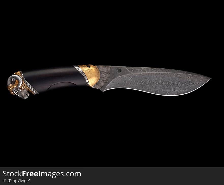 Beautiful sharpen knife with pattern