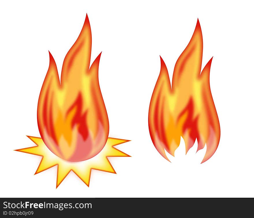 Illustration of fire