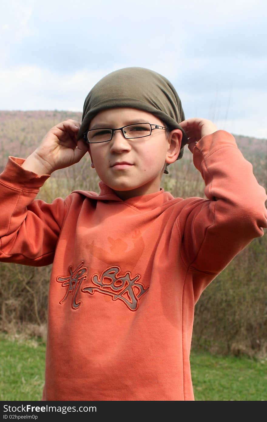 Young boy in the nature